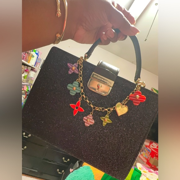 kate spade Handbags - Kate Spade Sunset Lane Kirin Black/Purple Glitter Top Handle Crossbody